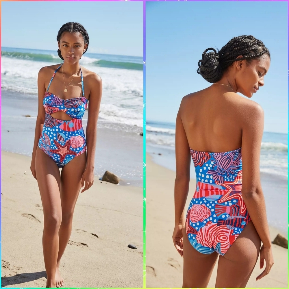 FARM RIO Cutout One-Piece Swimsuit